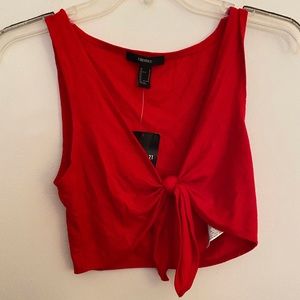 Forever 21 red crop top